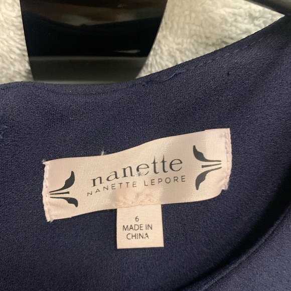 Navy blue dress without belt Size 6 - Picture 3 of 3